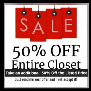 50% OFF ENTIRE CLOSET☆☆ ♡♡♡EVERYTHING♡♡♡☆☆ BUNDLE FOR OFFER☆☆